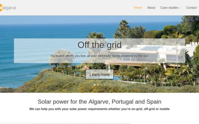 A solar power website, built with solar power